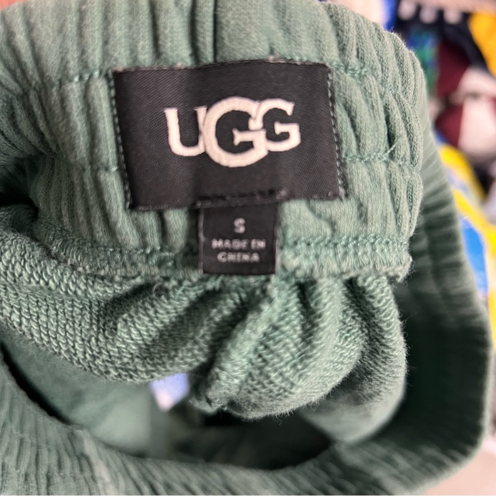 Ugg Elliana Green Fleece Mini Shorts Small - Picture 4 of 4